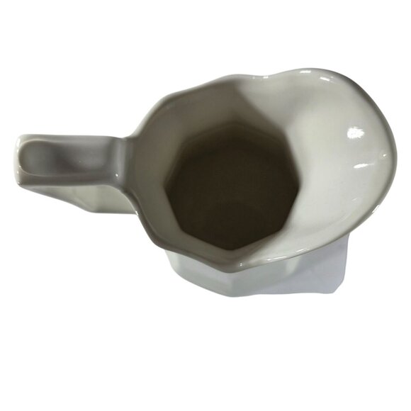White Pitcher By Peppertree Tabletops Fine Porcelain modern contemporary neutral - Picture 5 of 8